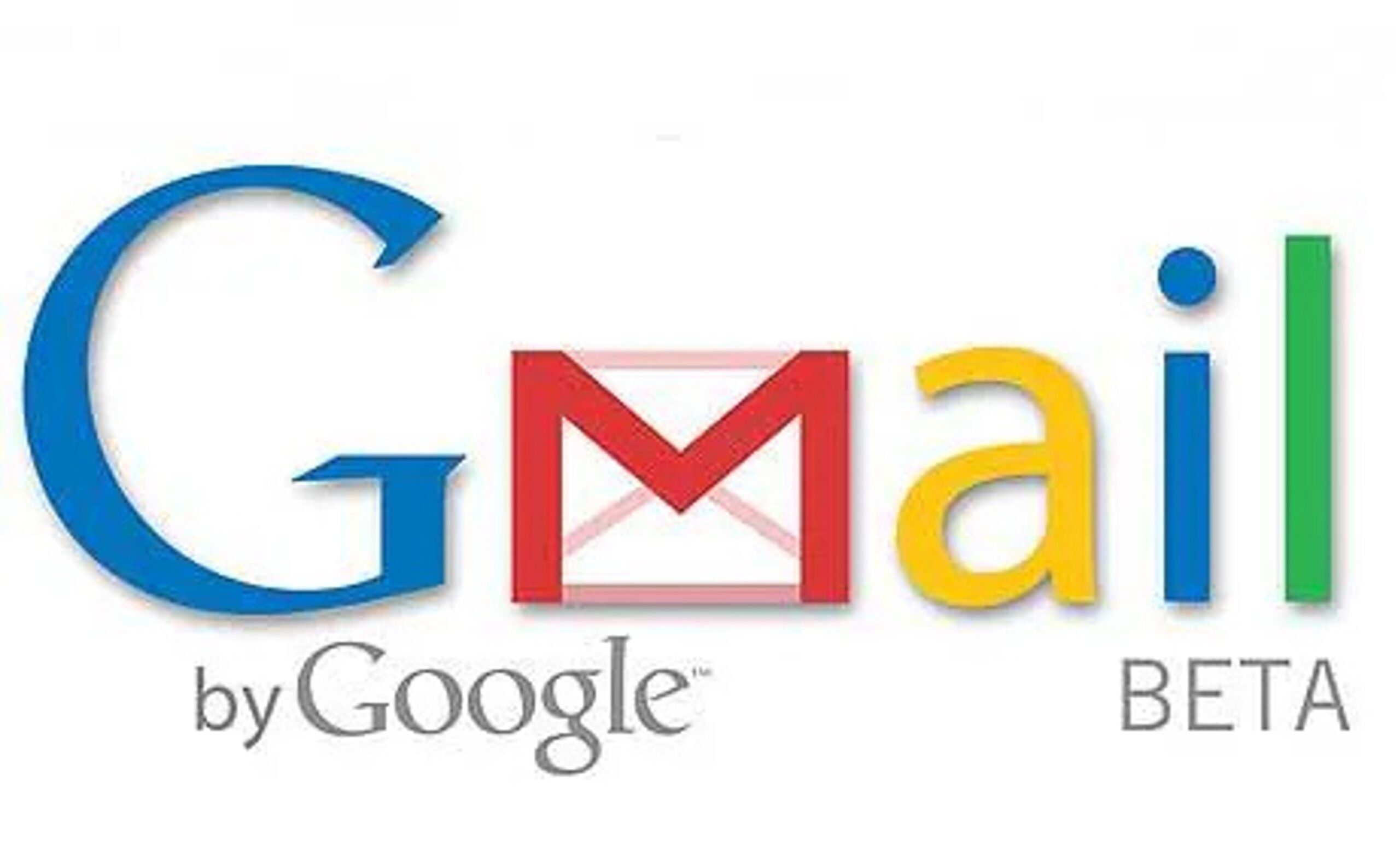 Logo of Gmail with the text 'Gmail by Google BETA' in colorful letters.